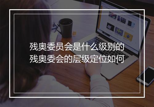 残奥委员会是什么级别的 残奥委会的层级定位如何